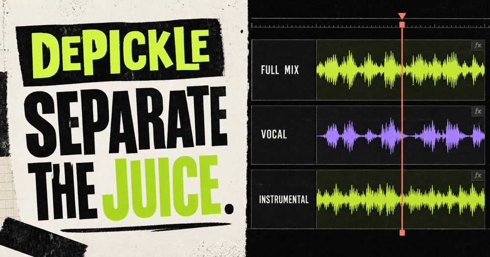 Depickle audio stem separation interface